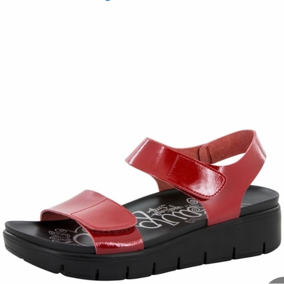 Alegria Playa Red Patent Sz 38 - Picture 1 of 10